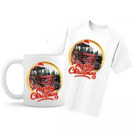mtz 82 súprava vianočného hrníčka-trička