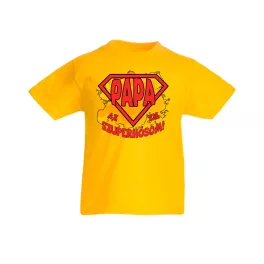 daddy is moje superhrdina žlté tričko 