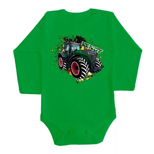 fendt body pre bábätká zelené dlhý rukáv