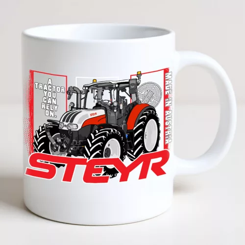 steyr biely hrnček 