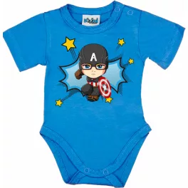 superhero body pre bábätká modré