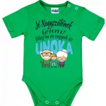 je dobré byť starým rodičom! detské body chlapčenské modré