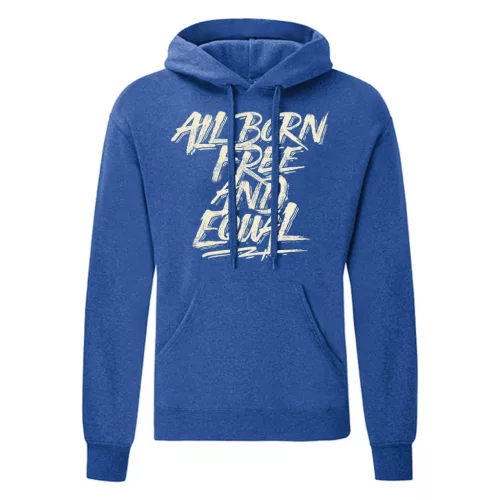 all born free…modrá sveter s klokaním vreckom