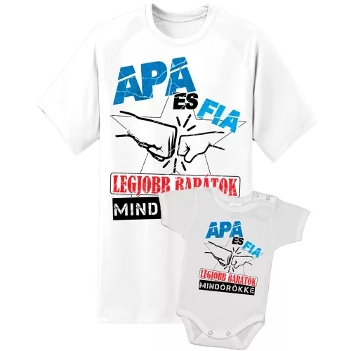 otec a syn najlepší priatelia s bielym body súprava