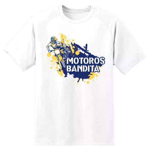 motocykel bandita biely muž