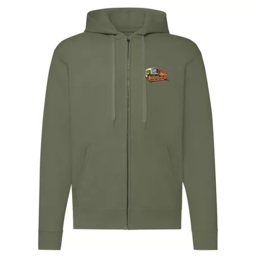 zelená mikina claas dominator zipper