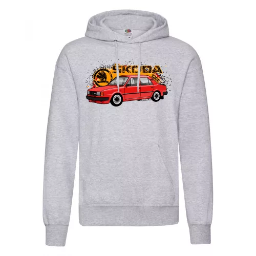 skoda 120 svetre s kapúcou svetlo sivá
