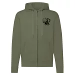 vizsla zelený sveter na zips