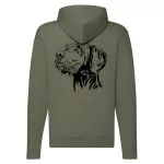 vizsla zelený sveter na zips