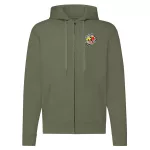abarth zelená mikina na zips