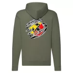 abarth zelená mikina na zips