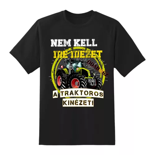 claas axion - tu nie je cenná cena.... čierne tričko