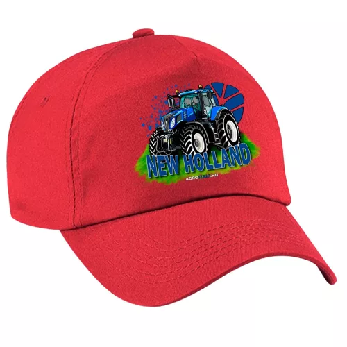 červená látka new holland baseball čiapka