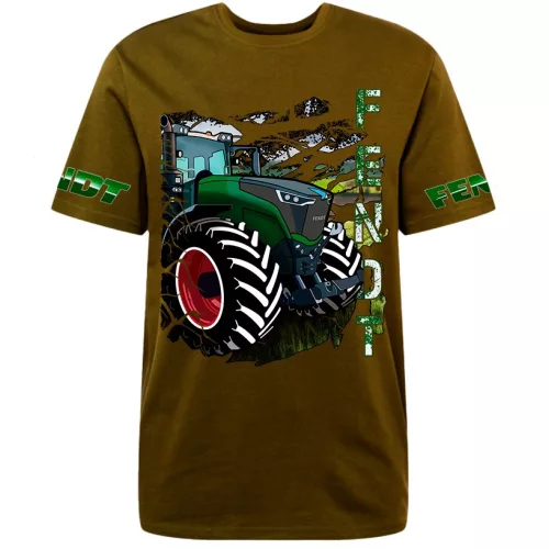 hnedé tričko s fendt