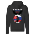 a soliders slovenský... sveter na zips (čierny)