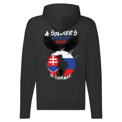 a soliders slovenský... sveter na zips (čierny)