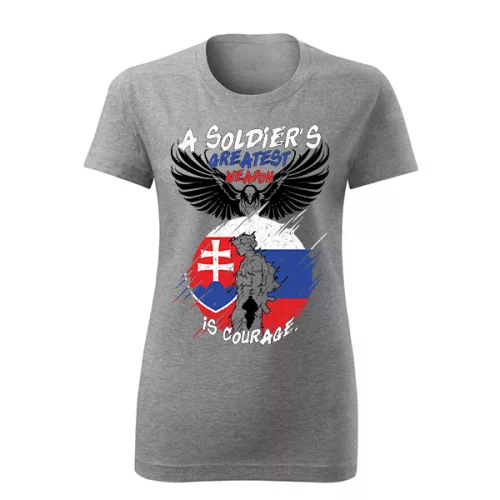 the soliders slovenský... dámske tričko (sivá)