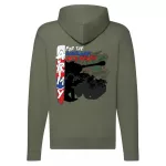 army slovenský sveter na zips (zelený)