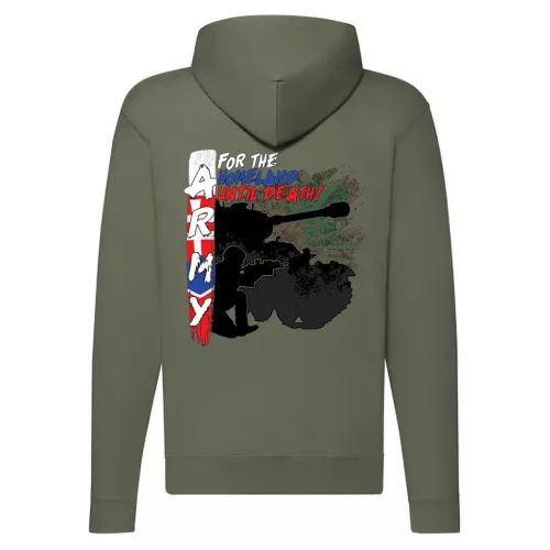 army slovenský sveter na zips (zelený)