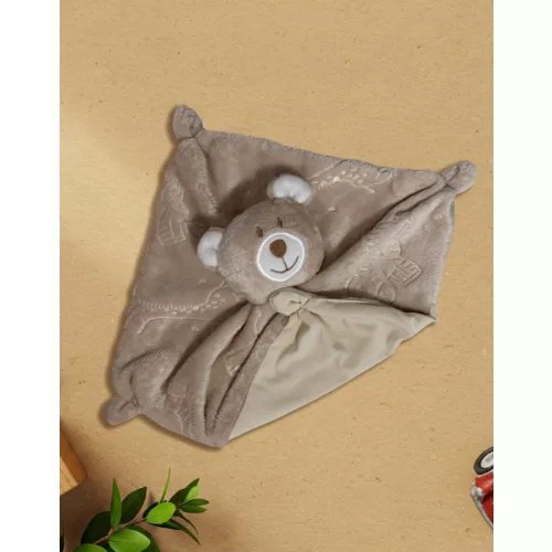 medveď béžová šatka s pieskom