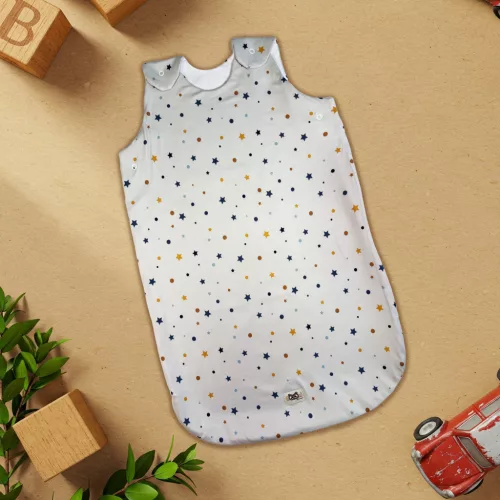 prémiový detský spací vak starry silver