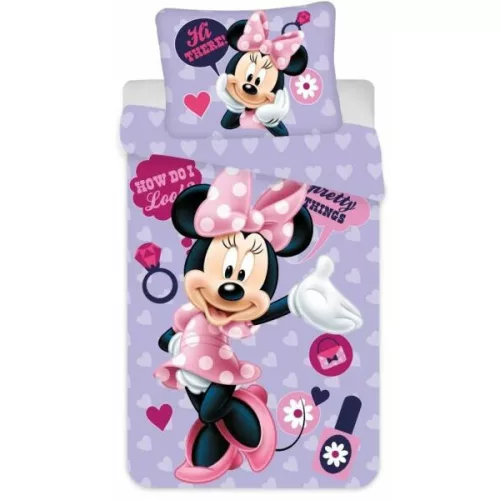posteľná prikrývka disney minnie 140×200 cm, mikrovlákno 70×90 cm