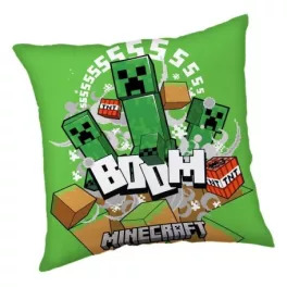   vankúš minecraft creeper boom, dekoračný vankúš 40*40 cm