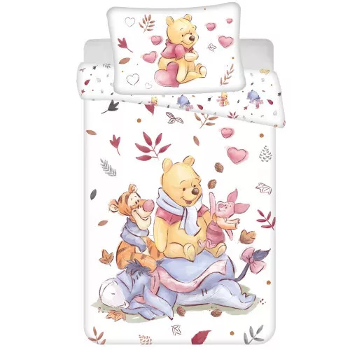 disney macko pú detská prikrývka na posteľ 100×135 cm, 40×60 cm