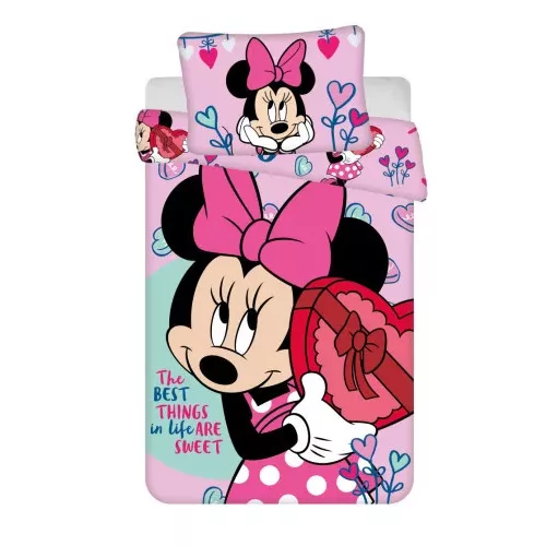 detská prikrývka na posteľ disney minnie sweets 100×135 cm, 40×60 cm