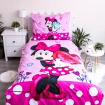 prikrývka na posteľ disney minnie 140×200 cm, 70×90 cm