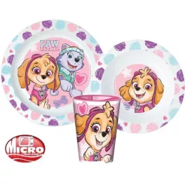   riad paw patrol sketch, mikro plastový sada, so pohárm 260 ml
